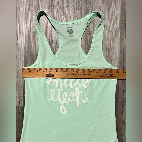 the Printed Palette Mint “shells yeah” Racerback Tank - Sz Women’s Medium - Picture 5 of 8